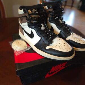 Nike Black and White High-Top Sneakers